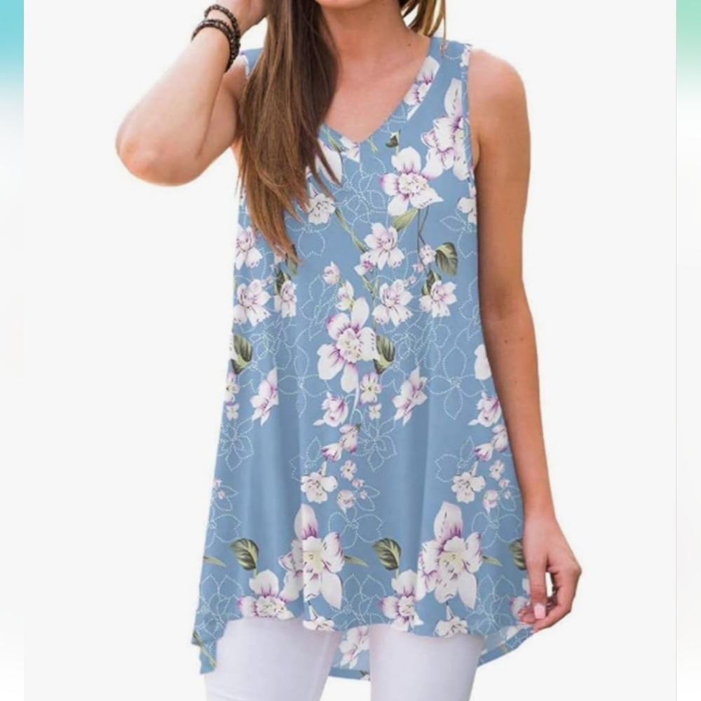 Flowy Tunic Sleeveless Top
